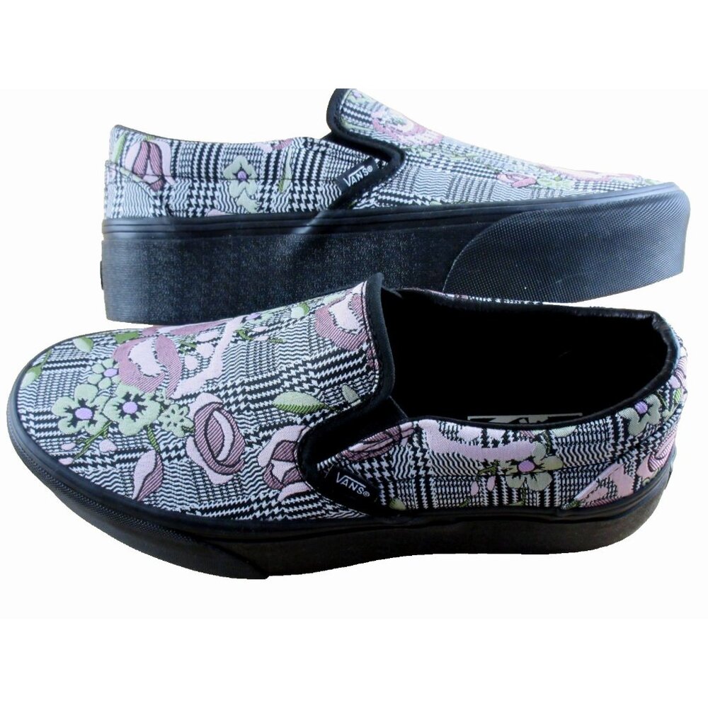 Vans Women's Classic Slip On Stackform Tapestry Floral Platform Shoes Size 9.5 - Picture 7 of 7